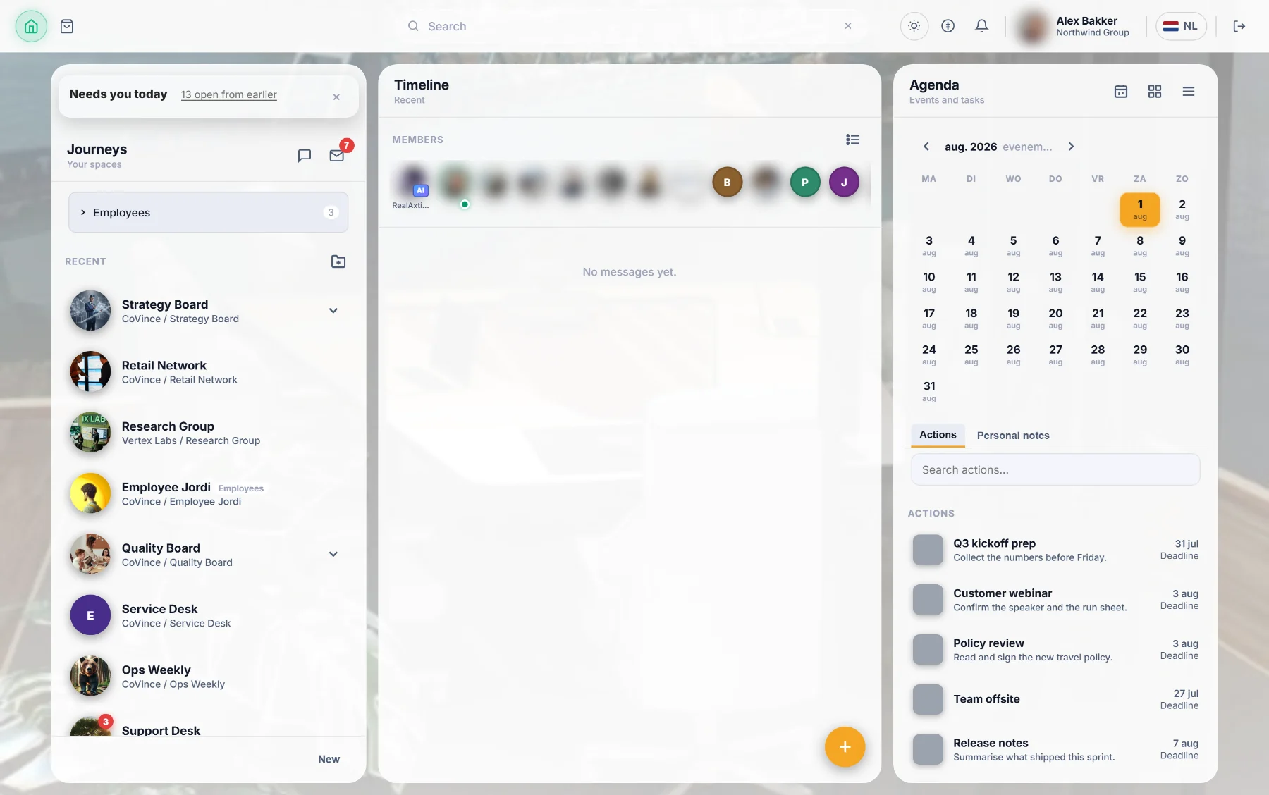 Dashboards & reporting in CoVince